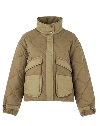 Withblack - WBLVeda Quilted Jakke - Dark Camel